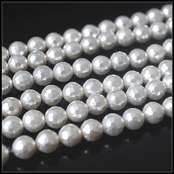 Нитки из ракушек фасетированные, мать-жемчужные аксессуары, размер 8мм 10мм, высокое качество ювелирных изделий.