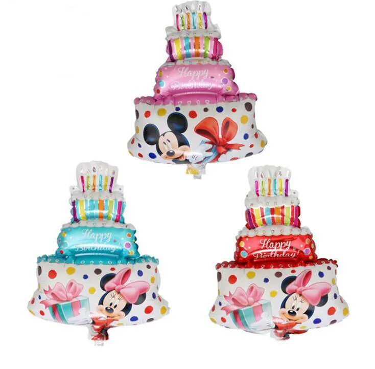2018 Новый мини мультфильм Микки и Минни торт Алюминиевая Фольга Воздушный шар