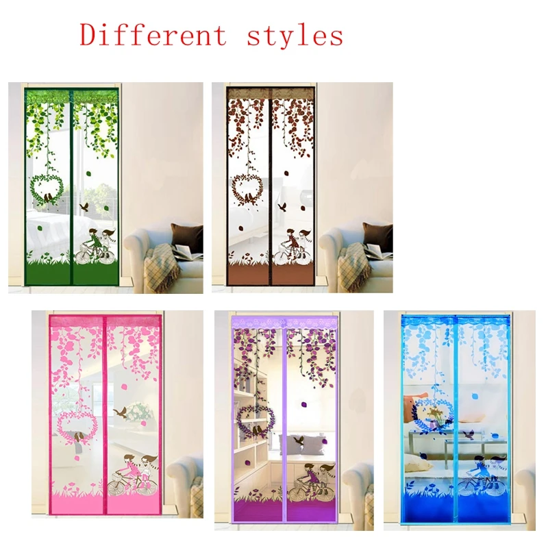 Сетка для защиты от комаров мультяшная сетка на окна магнитная занавеска душа