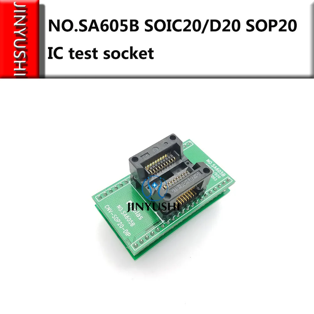 Opentop № SA605B SOIC20/D20 SOP20 ENPLAS IC Сжигание сиденья Адаптер тестирование разъем стенда