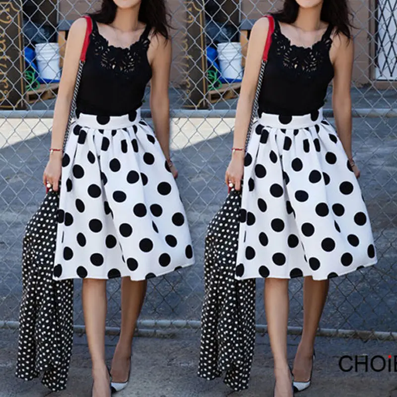 2015 осенне-зимняя повседневная плиссированная юбка средней длины в черный