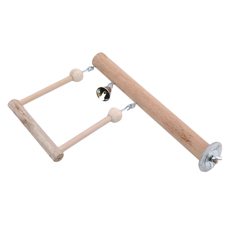 Натуральные Деревянные попугаи качели игрушка жердочка для птиц Висячие клетка