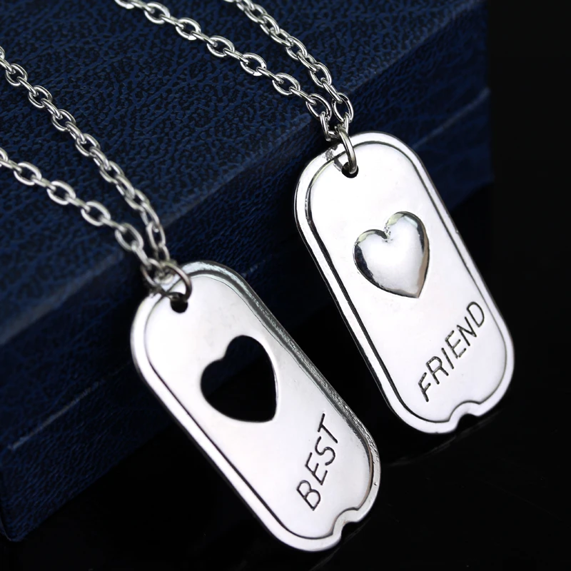 Оптовая продажа подвеска с надписью Лучший Друг ожерелье из сплава подарки для