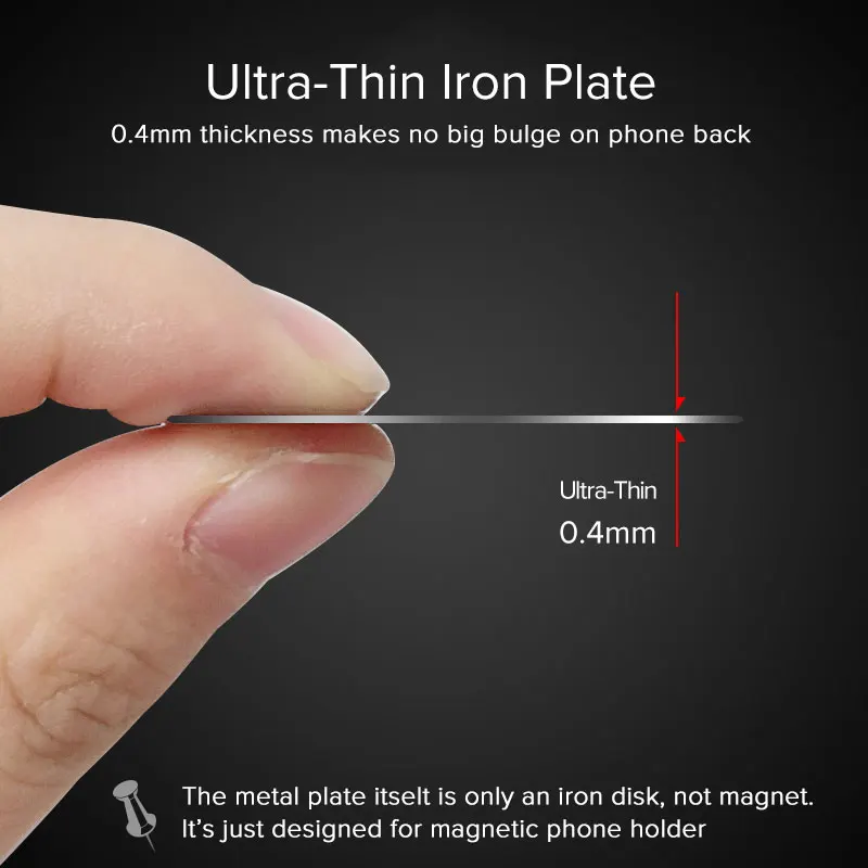 suptec 10 pack metal plate disk for magnetic car holder iron sheets sticker for magnet mobile phone holder car air mount stand free global shipping