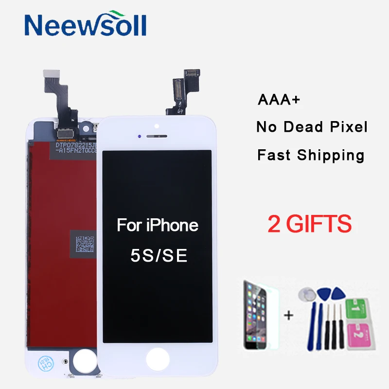 AAA класс ЖК дисплей Замена для iphone 4 4S 5 5S сенсорный дигитайзер Ассамблеи 6 6s Pantalla
