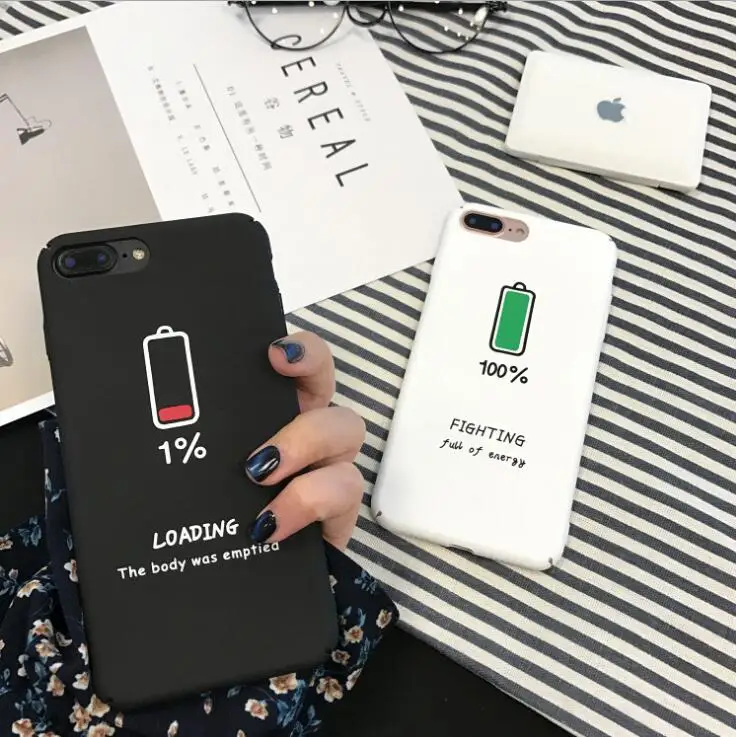 Чехол для iphone 7 8 X 6 чехлы S s чехол XR XS Max Plus симпатичный жесткий с рисунком черный