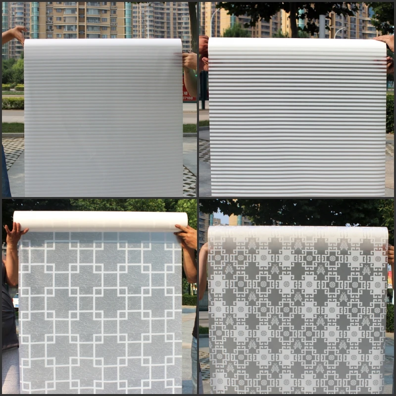 Самоклеящаяся стеклянная пленка funlife матовые наклейки полупрозрачные