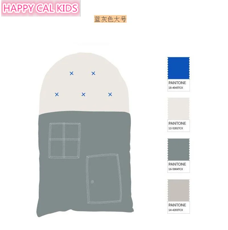 Gray Big HAPPY CAL KIDS Ins новая маленькая подушка для дома детская комната украшения реквизит - Цвет: Gray Big