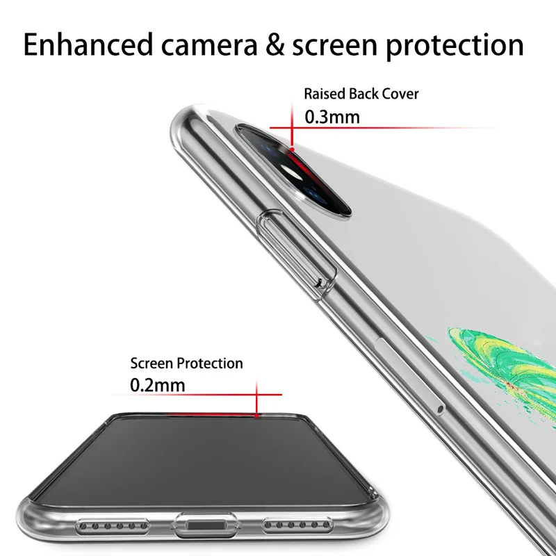 USLION чехол для телефона iPhone 6 6s 7 8 Plus X XS XR Xs Max прозрачный мягкий ТПУ арбуз фрукты