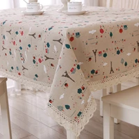 table cloth garden lace edge tablecloth style cotton tower cartoon european table cover rectangular