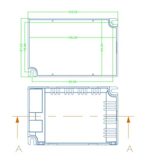 Корпус круглого корпуса со светодиодным приводом водонепроницаемый корпус
