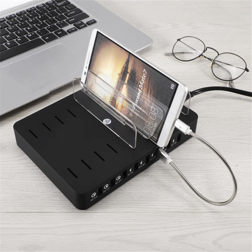 Станция зарядная универсальная с 4 USB портами и держателем 110 Вт|Зарядные