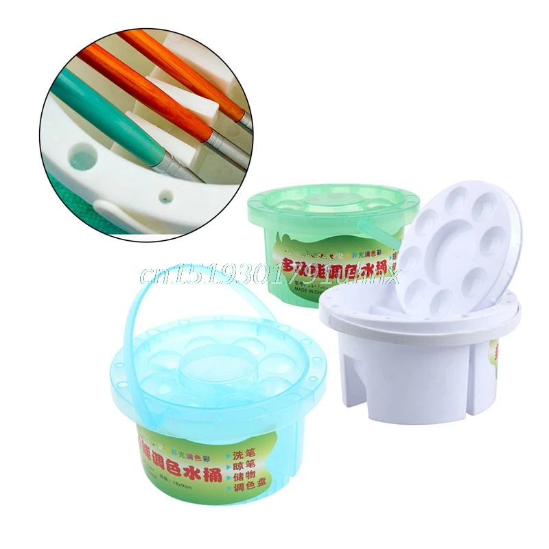Многофункциональный пластиковый контейнер с ведром для чистки кисти и