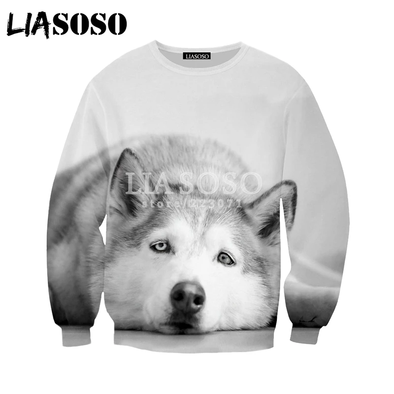 LIASOSO осенняя Новинка модная мужская и женская толстовка 3D принт с животными