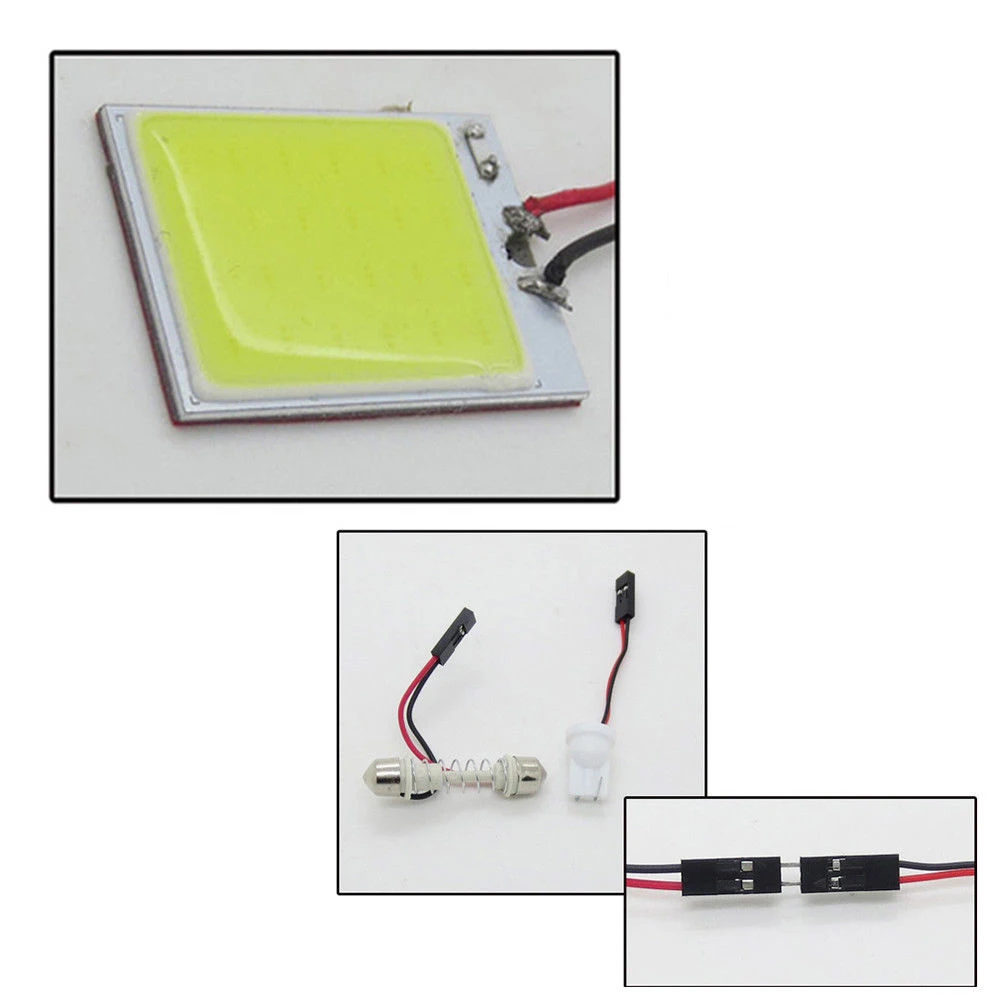 1 сверхъяркий 48 SMD COB светодиодный ОД T10 4 Вт 12 В белые Автомобильные светодиодные