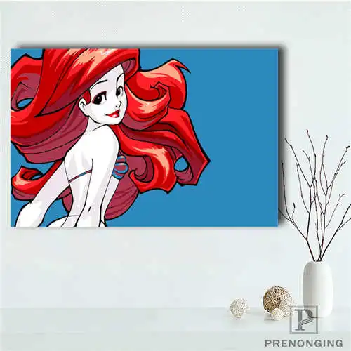 На заказ Русалочка (1) Печатный постер ткань настенное искусство картины для