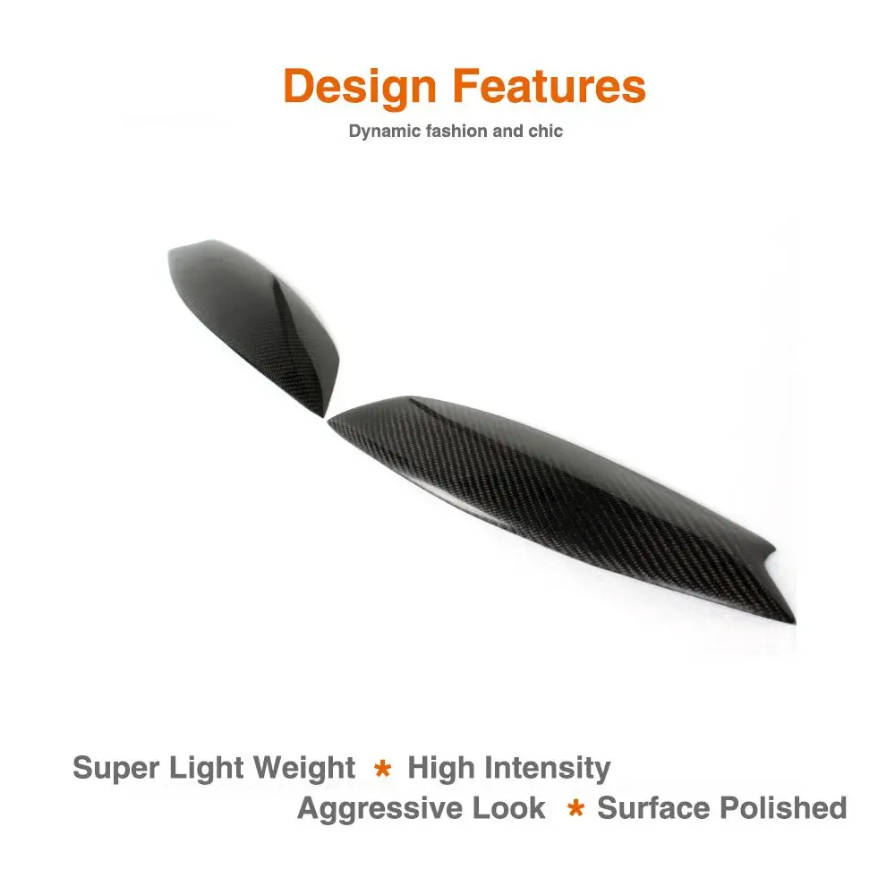 Carbon Fiber car front headlamps Eyelids Front Eyebrows For VW golf MK5 GTI 2005-2010 | Car Stickers