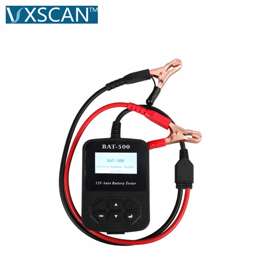 VXSCAN BAT-500 12V автоматический тестер батареи с портативным дизайном BAT500 анализатор батареи