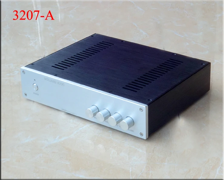 BZ3207A серебро полный Алюминий предусилитель корпус/усилитель шасси AMP box 320 мм * 70 248