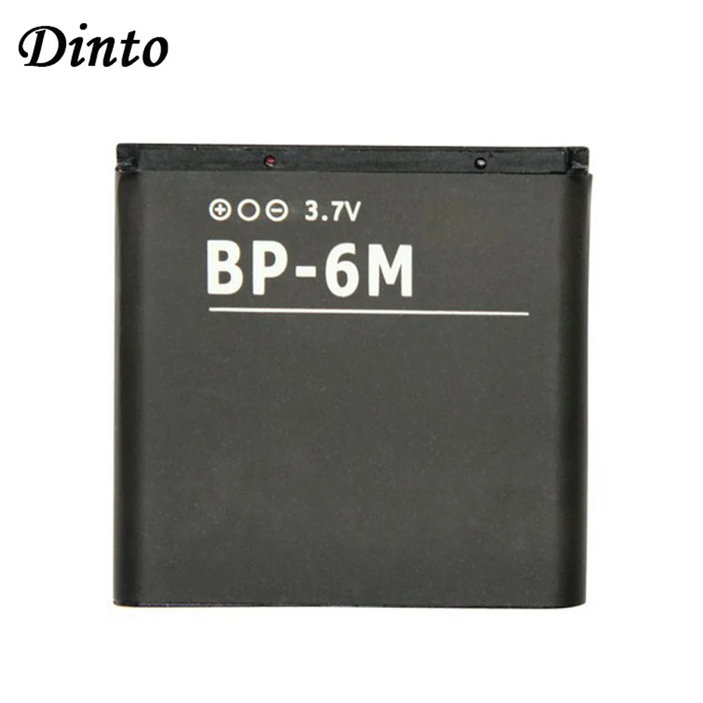 Dinto 1 шт. 1100 мА/ч, литий-ионный аккумулятор замена Батарея BP-6M BP6M BP 6M батареи сотового телефона для Nokia 6233 6280 6288 9300 N73 N77 N93 N93S