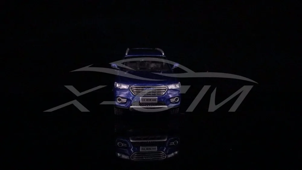 Литая модель автомобиля Great Wall новый Haval H6 1:43 можно оттянуть назад (синий) +