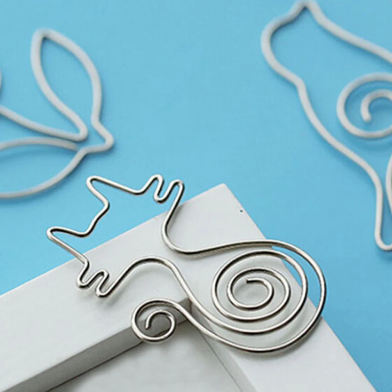 20 шт./лот креативные милые зажимы для бумаги Закладка зажим записей офиса