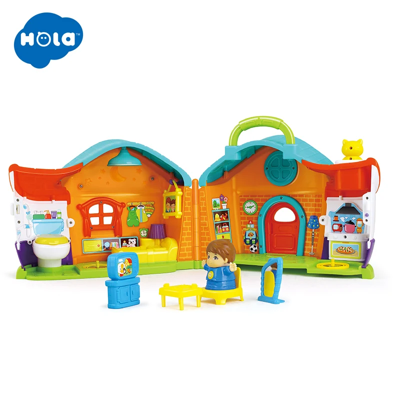 HOLA 3128A миниатюрная мебель для дома, аксессуары для кукольного домика, игрушки, набор деревянной мебели, куклы для детской комнаты, игровой подарок