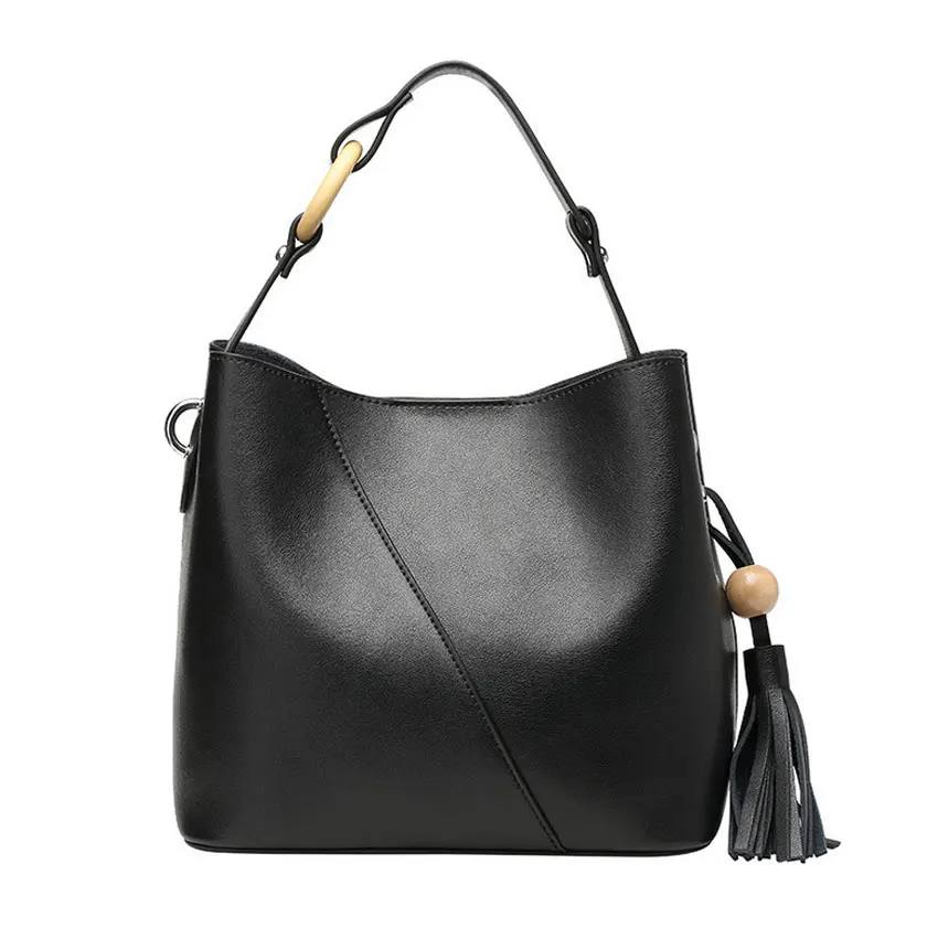 Женская сумка через плечо Wallike из натуральной кожи с кисточками|brand tote bag|designer bagtote
