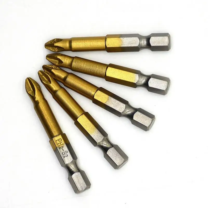 5 шт. 50 мм PH2 насадки для электрической отвертки 1/4 &quotшестигранный хвостовик