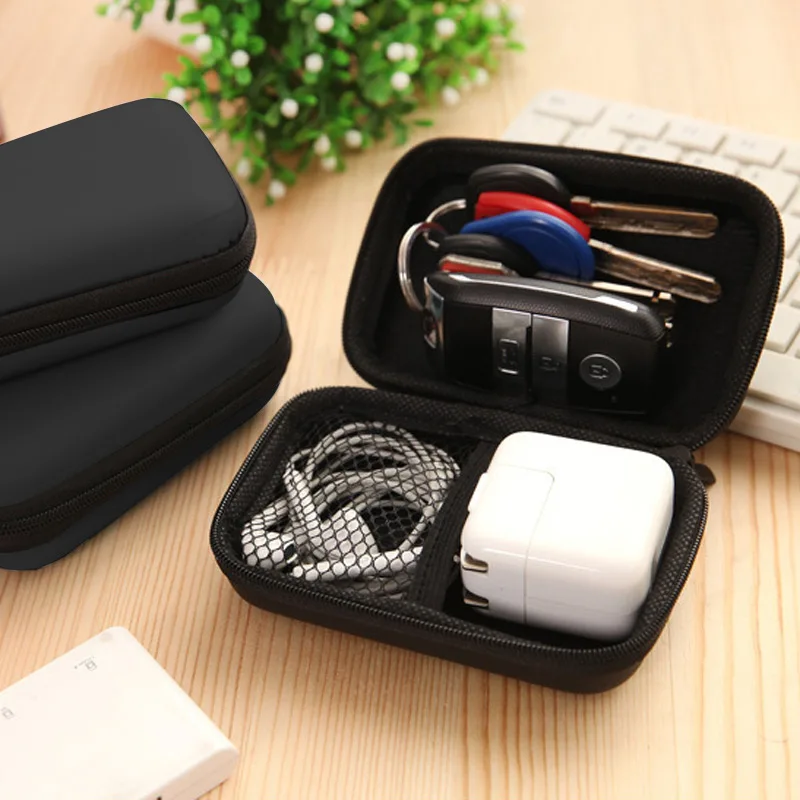Портативный мини сумочка со змейкой наушники коробка вкладыши Наушники случаях