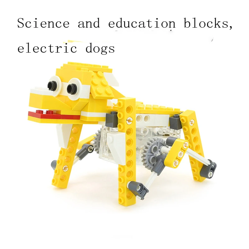 Wange технология Электрический робот блоки животных творческие DIY детские
