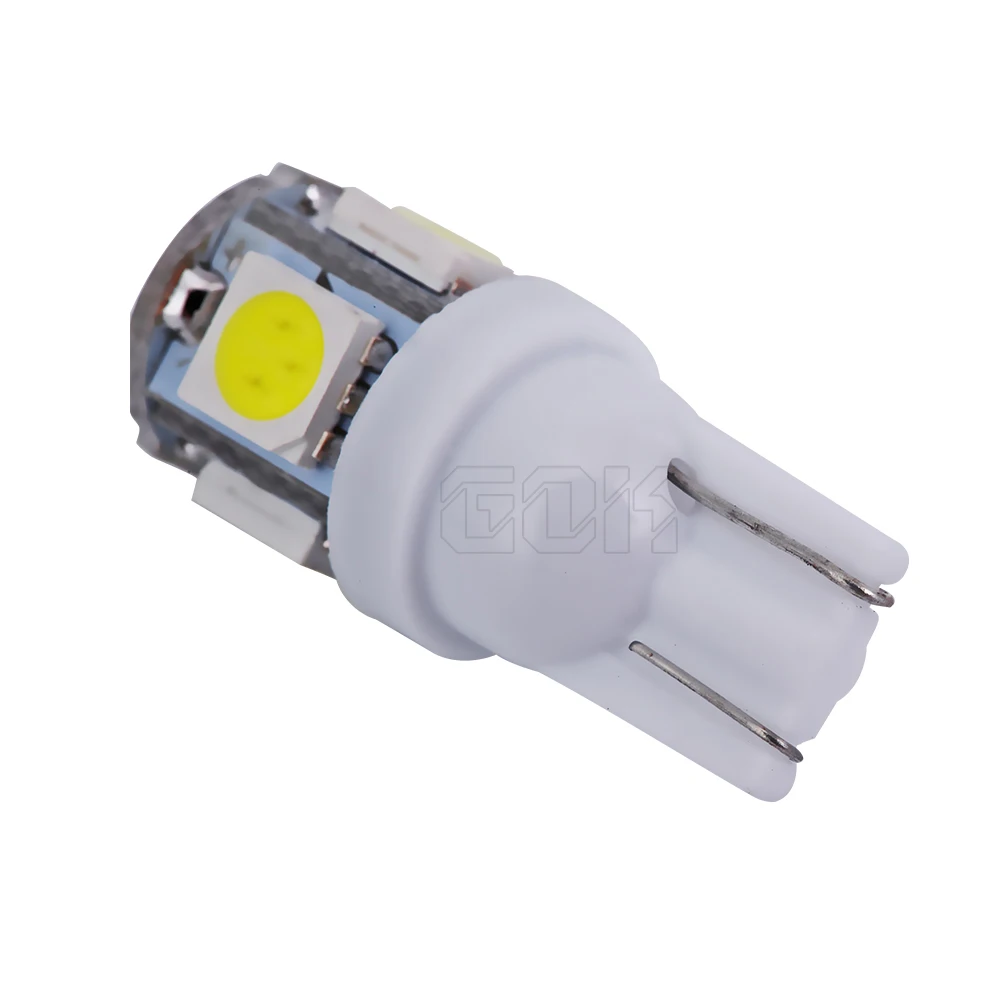 10 шт. автомобисветильник светодиодные лампы T10 5led 5050smd 5SMD w5w|led light emitting diode|light vision
