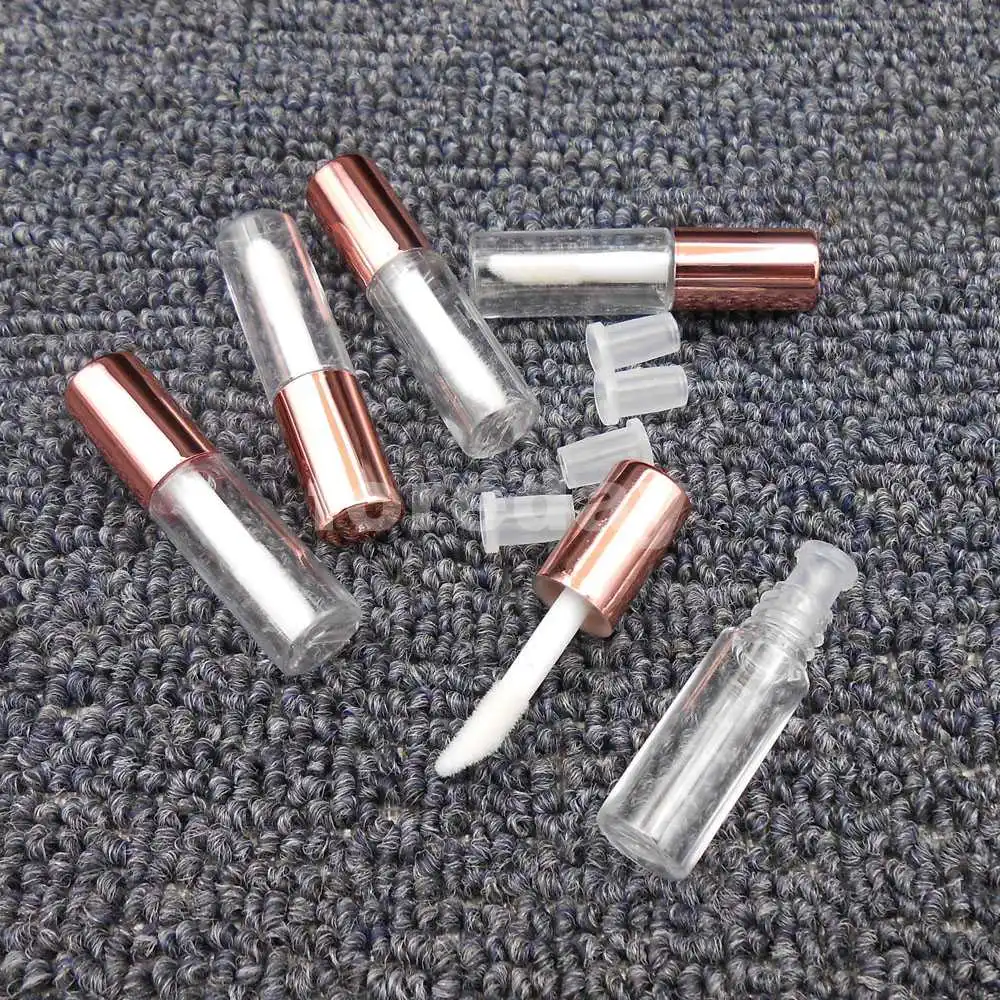 

25 шт. X Новый 1,2 мл золотой милый пустой прозрачный блеск для губ туба бальзам в бутылке контейнер 1,2 мл ПЭТ 11 мм * 43 мм 25 шт./лот MINI * FD118X25