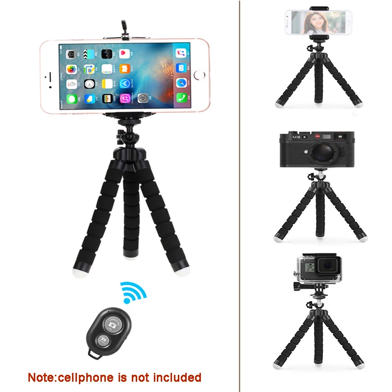

Universal Mini Tripod Cellphone Holder with Remote Control Mobile Phone Selfie Stand Mini Smartphone Holder Small Phone Tripods