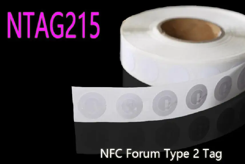 100 шт NFC NTAG215 ISO14443A NFC наклейки NFC Forum Тип 2 тег все NFC телефон