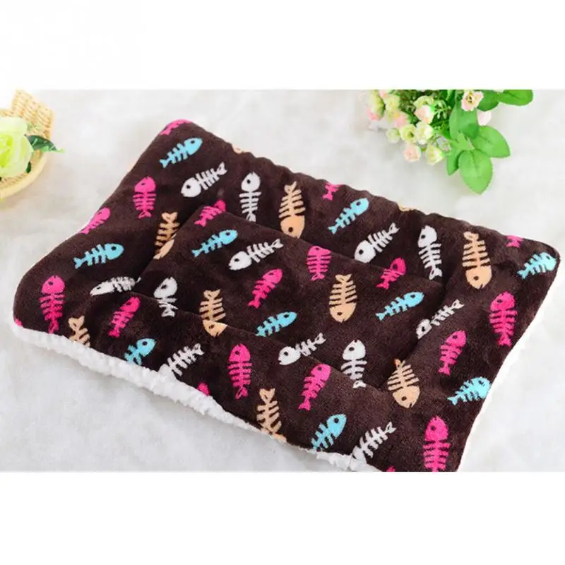 Coffee Fish Симпатичная подушка для кровати, одеяло для кошек, мягкое полотенце, теплое, для собак, прекрасный хлопок, для питомцев, щенков - Цвет: Coffee Fish