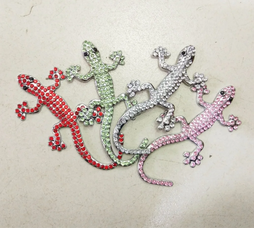 2 шт. значок с рисунком Gecko черный/серебристый/золотой/красный/зеленый/фиолетовый