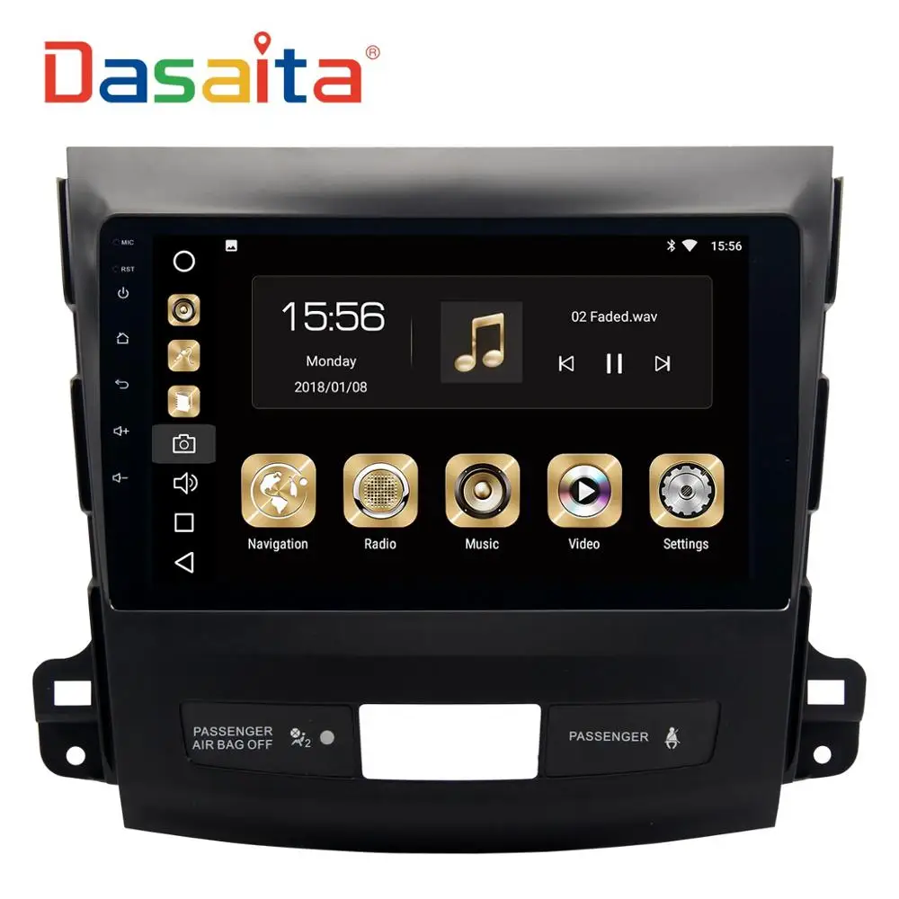 4G-32G Car GPS " ips Android 9,0 Автомобильный gps радио плеер для Mitsubishi Outlander мультимедийный 2007-2011 с восьмиядерным 4 Гб+ 32 ГБ авто стерео - Цвет: 4G-32G Car GPS