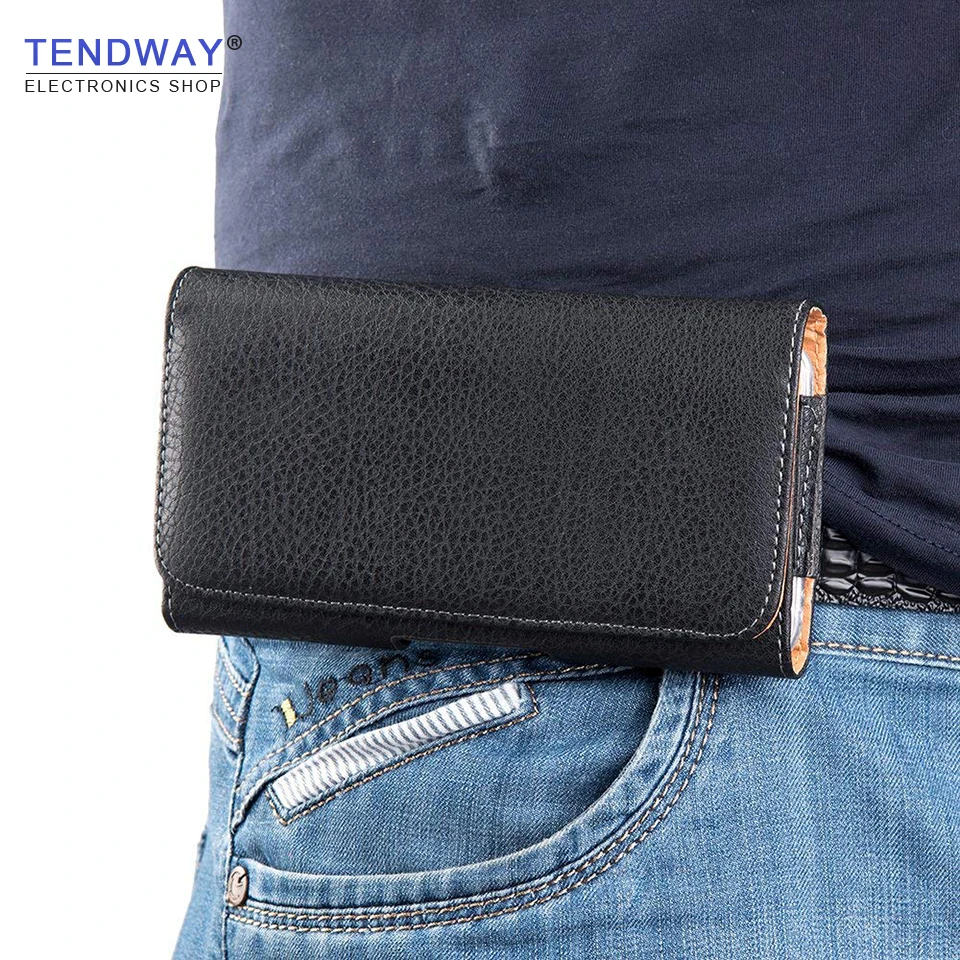 Tendway Case for iPhone 7/X/8 Belt Holster Phone Clip Universal Waist Bag Pouch Leather Horizontal Mobile Cover |