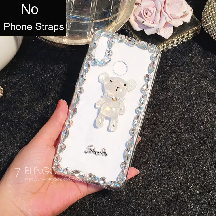 For MeiZu 16S Pro 15 16 Plus M3 Max M5 M6 M3S M5S M5C M6S Note 8 U10 U20 MX6 6 7 Rhinestone case Diamond Frame Swan Cover |