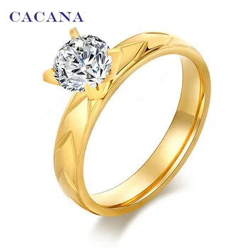 CACANA кольцо женское со стразами серебряное