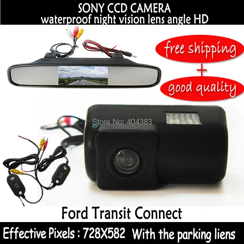 Монитор для зеркала заднего вида FORD TRANSIT CONNECT 4 3 дюйма|lcd car mirror monitors|car monitor wirelesscar rear