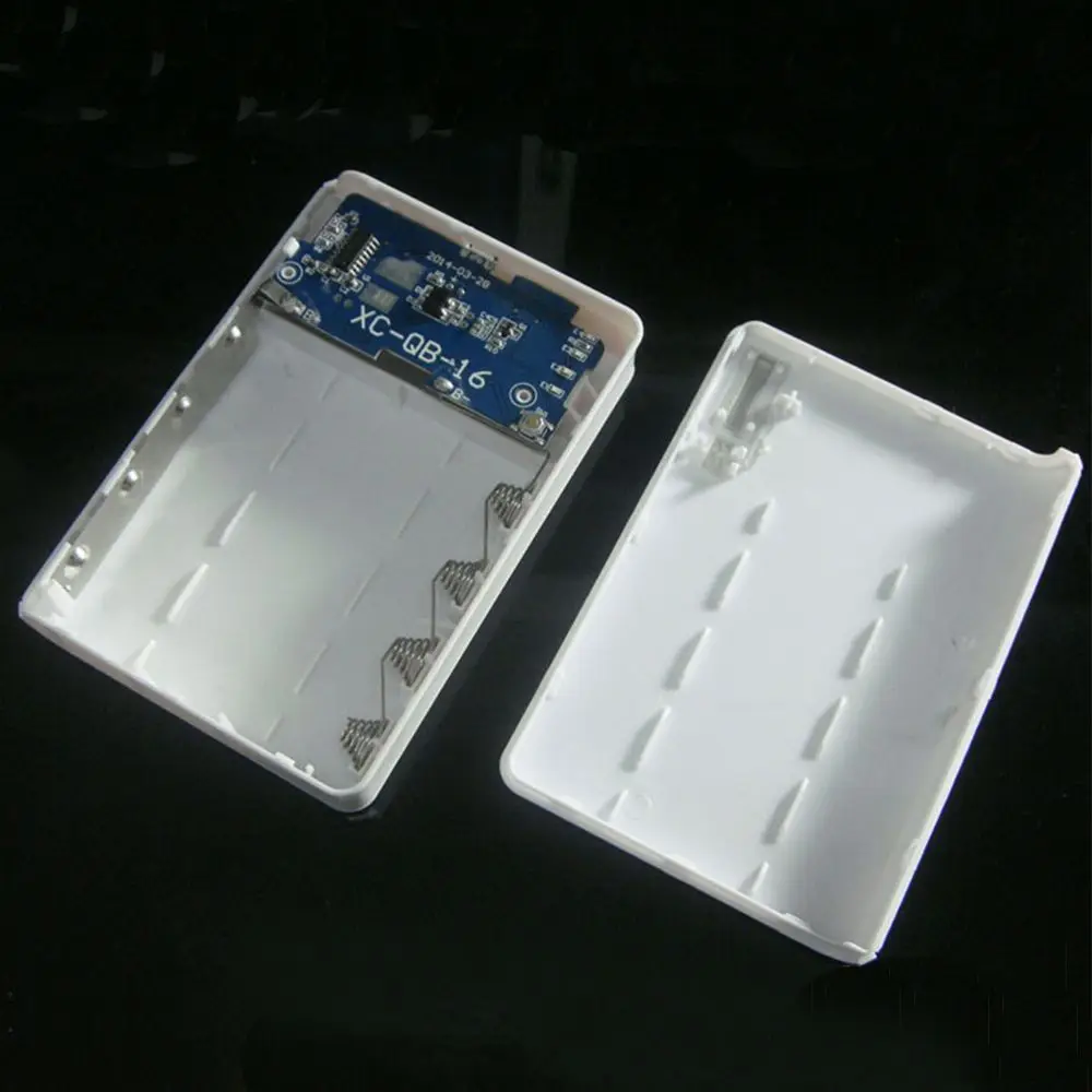 Модный высококачественный двойной USB 5V 2A чехол для внешнего аккумулятора 4X 18650