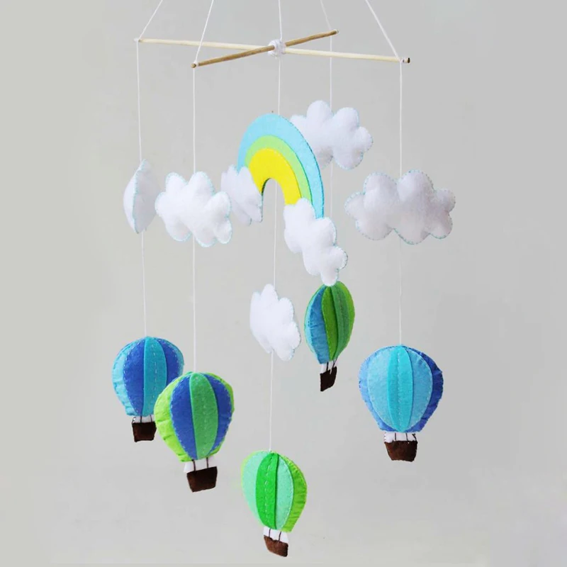 Бесплатная резка войлока DIY пакет красочные Тепловые воздушные шары ветряные