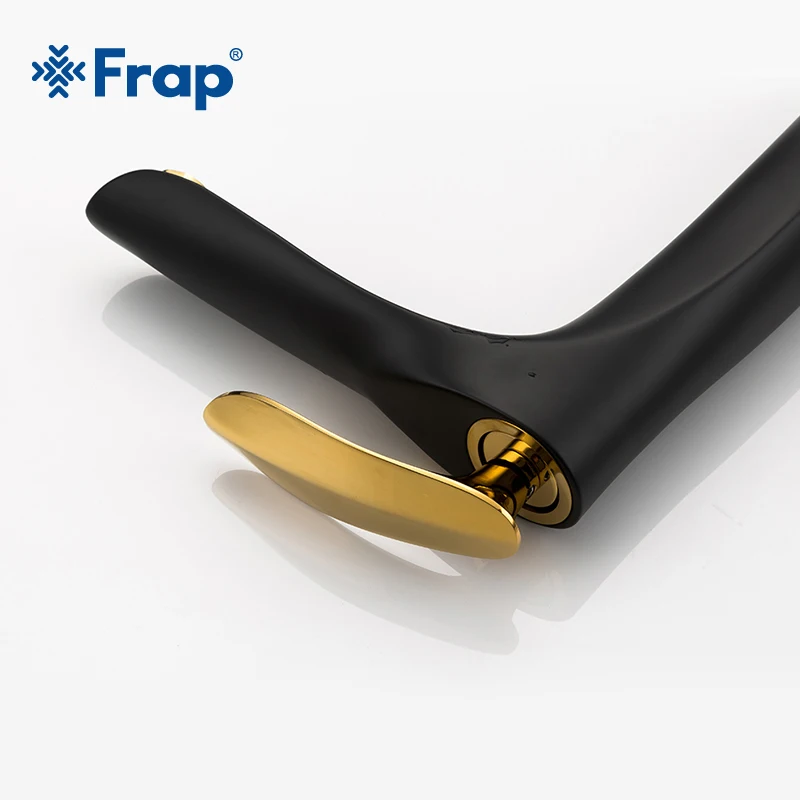 Новые Латунные смесители для раковины FRAP черный золотой смеситель ванной