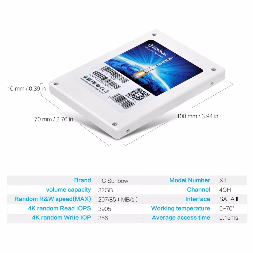 TC-SUNBOW Самый дешевый 2,5 жесткий диск 32GB 60GB 120GB 240GB 480GB 1 ТБ твердотельные диски 2,5 с 3 летней гарантией для ПК