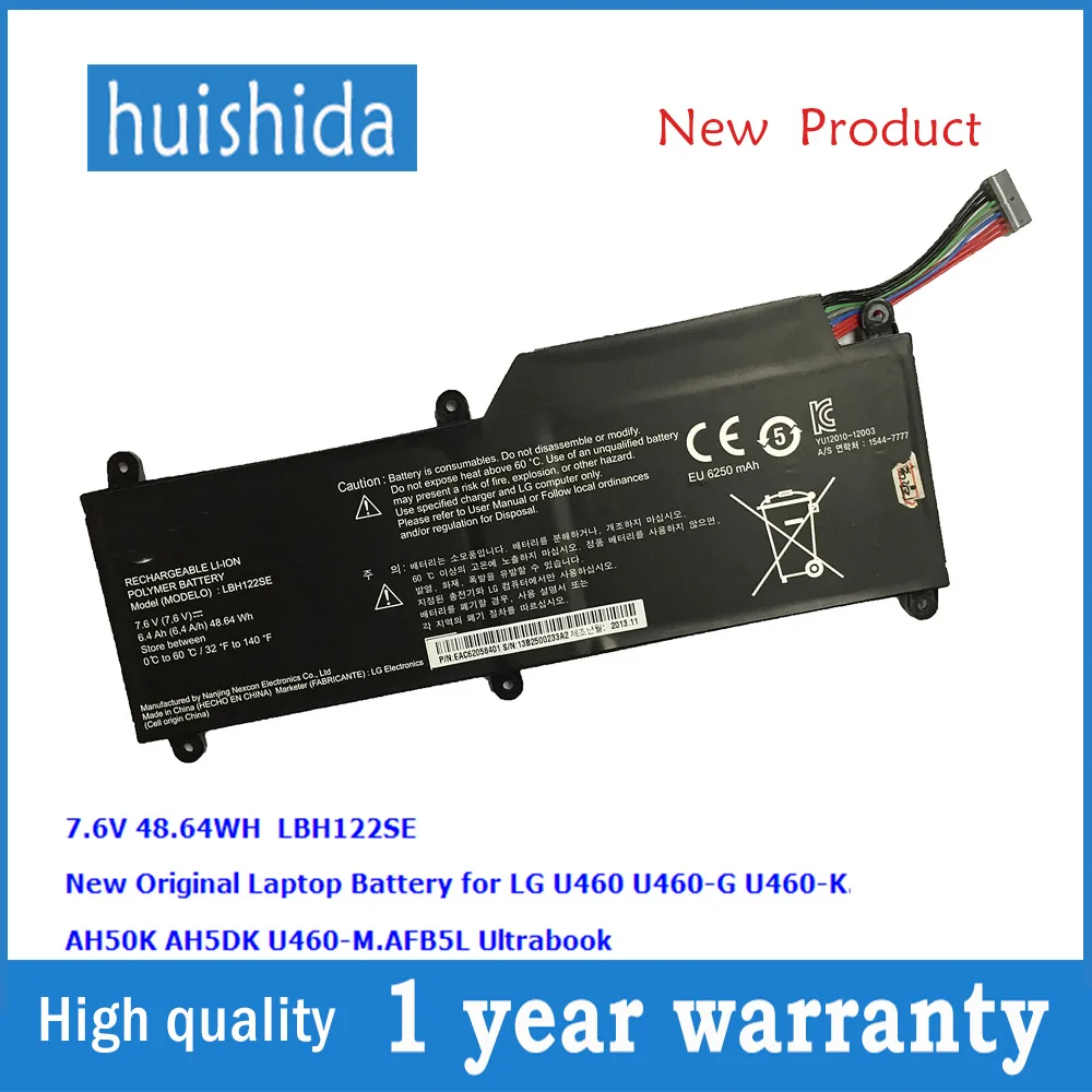 7,6 В 48.64WH LBH122SE аккумулятор для ноутбука LG U460 U460-G/K/M AH50K AFB5L AH5DK серии