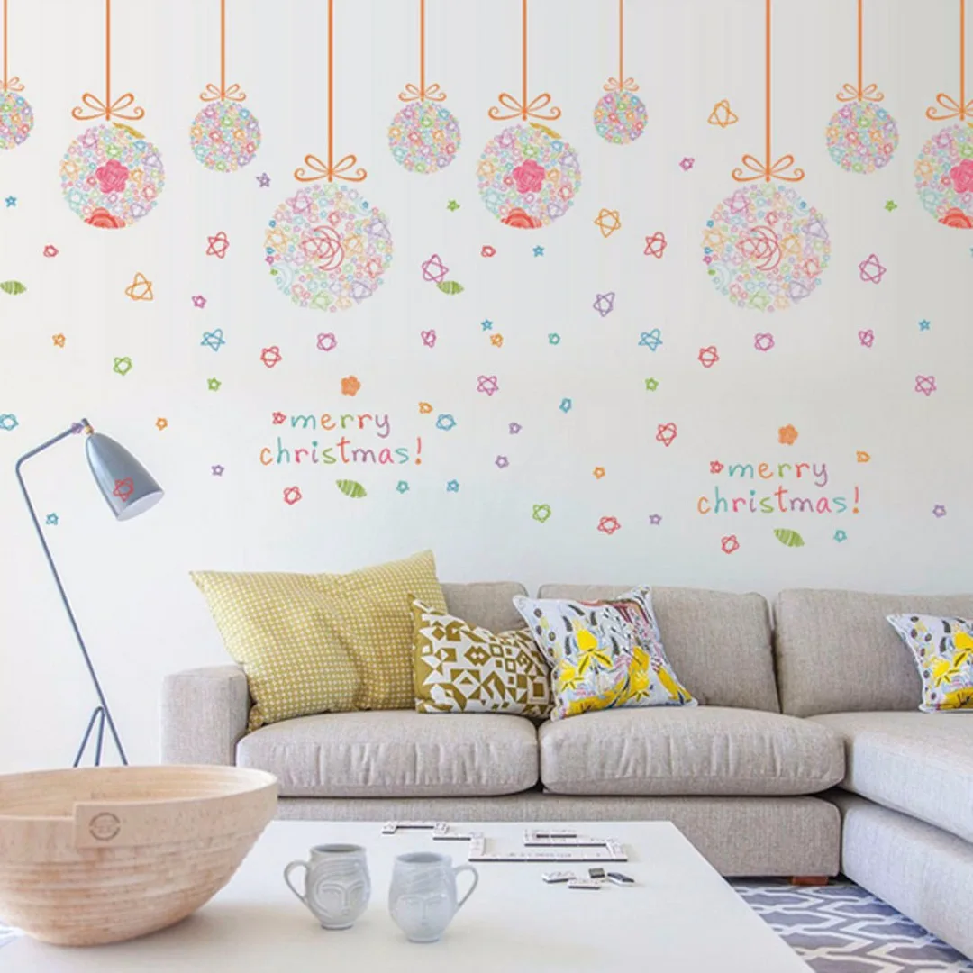 

PVC Merry Christmas Window Wall Sticker Mural Art Home DIY Craft Decor Removable