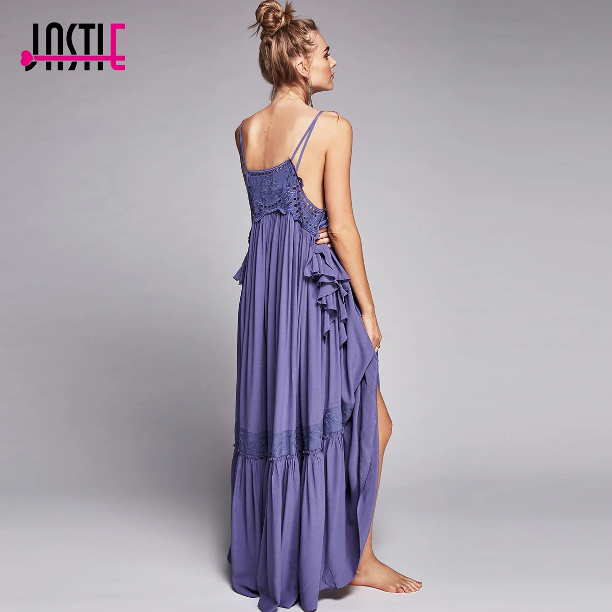 Jastie/2021 летнее солнцезащитное Макси-платье Boho в другом месте женские длинные