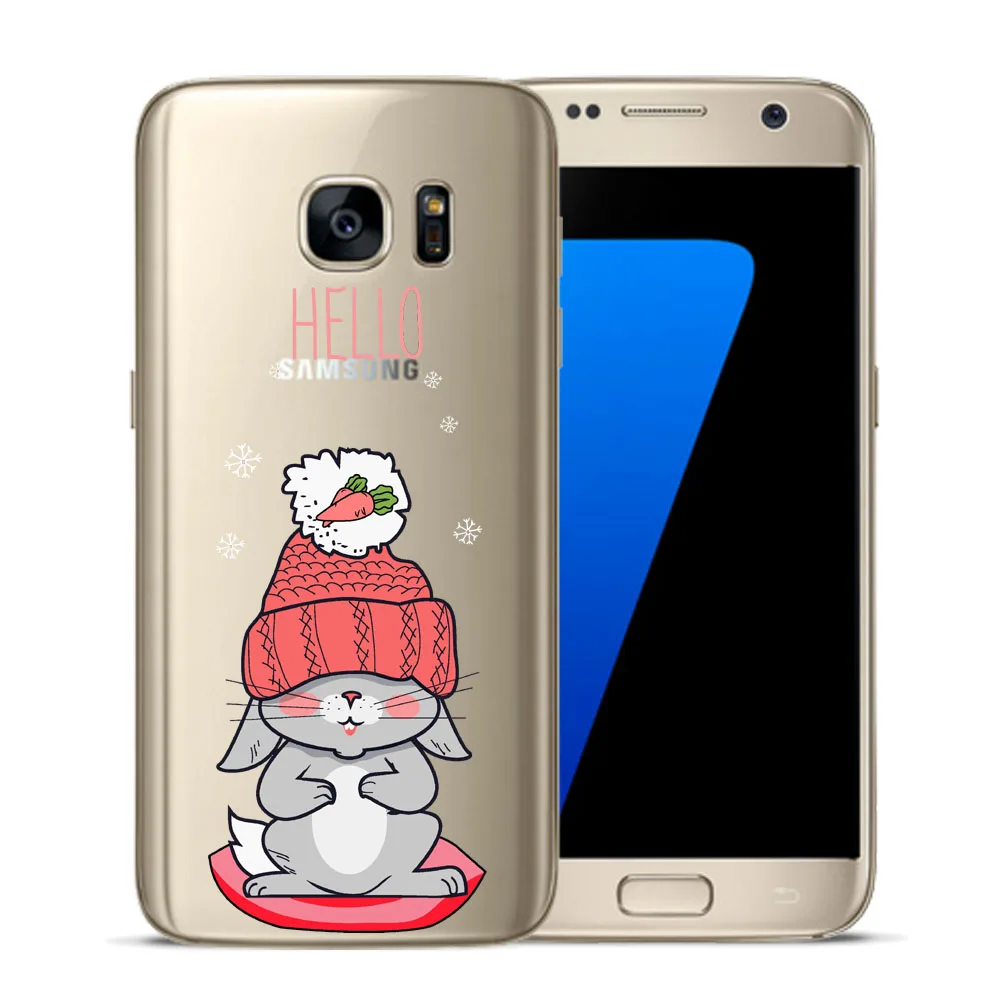 Oh My ребенка кролика Олень Cat мягкий чехол TPU для samsung Galaxy S5 мини S6 S7 край S8 S9 S10 плюс